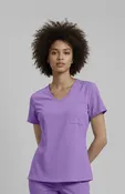 Women's 1-Pocket V-Neck Tuck-In Scrub Top