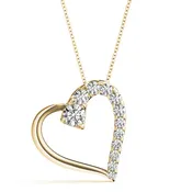 0.50 CT Round Diamond Fashion Pendant