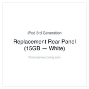 iPod 3G — Replacement Rear Panel (15GB — White)