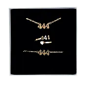 444 Angel Number Jewelry Set