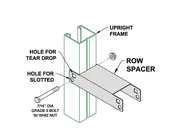 Ridg-U-Rak Row Spacer Hardware (Box of 24) - AK Material Handling Systems