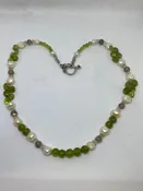#20 Peridot, Pearl, and Labradorite Necklace