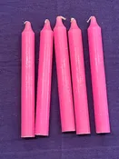 6” Pink candle