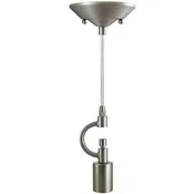 1-Light Lamp Shade Pendant Adapter – Satin Nickel – 7" H