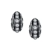 Azaara Vintage Silver Plate Mini Hoop Earrings