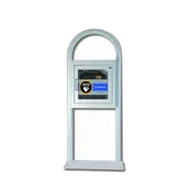 AED Floor Stand Cabinet White with Alarm