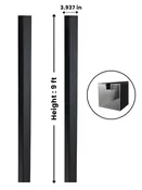 4 Inch 9 ft In-ground Gate Post for Composite & Aluminum Gates