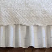 Elisa Egg-Shell White Bed Skirt - Twin