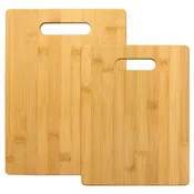 2-Piece Bamboo Cutting Board Set