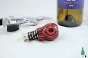 Bottle Stopper – SpectraPly Applejack with Stainless Steel
