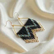 Millie Triangle Bead Black | My Saving Grace Boutique