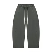 The Atom Pant - Grey Barrel Leg Pants