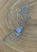 N108 Morganite Necklace — Lilly Barrack  Seasoned artist, Lilly Barrack, has been designing hand-made sterling silver gemstone jewelry for more than three decades. The Lilly Barrack’s three store locations (two in Albuquerque, NM, and one in Scottsdale, AZ.) carry exclusive gift items and designs from upwards of 60 unique artists.