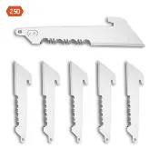 2.5" 50% SERRATED UTILITY BLADES | 6-PACK