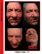 C11 Old-Age Full-Face Character Appliance – Foam Latex