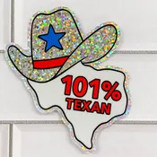 101% Texan Sticker