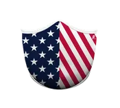 American Flag w/Ear Loops (Kids)