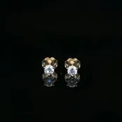 1/3Ctw Lab Grown Diamond Studs 14K Yellow Gold