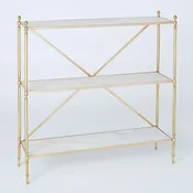 Acorn Open Shelf - Brass