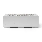 DEKKO Fire Pits Avera 48" Rectangular Concrete Gas Fire Pit