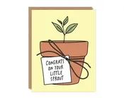Congrats on Your Little Sprout Card