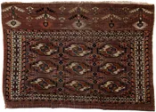 Antique Chuval Turkmen Yomut Bokara Rug