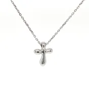 14KT White Gold Cross Pendant — Joe Marche By the Sea