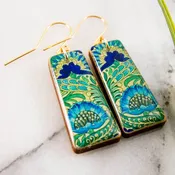 Art Nouveau Flower Earrings (No Man's Land)