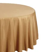 120 in. Round Table Cloth (Gold)