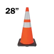 28″ Traffic Cone—Black Base