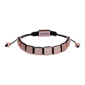 Adjustable Block Bracelet in Rose Gold