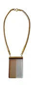 The Eleanor Lucite Necklace in Brown