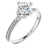 0.10 Ct Tw Diamond Accent Engagement Ring