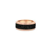 14K Rose Gold & Carbon Fiber Band