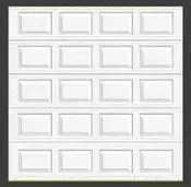 9×8 White Insulated Garage Door – Discounted Price