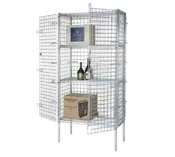 1880 Hospitality FSEC244863 Focus Foodservice Security Cage Kit 24" x 48" x 63"H