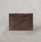 Horizontal Leather Cardholder - Full-Grain Leather