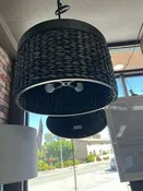 Capital Lighting Tallulah Drum Chandelier Charcoal Finish