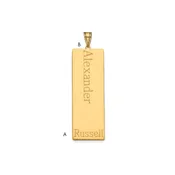 10KY 1 Name Family Pendant