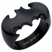 Batman Black Matte Stainless Steet Ring (BATMSSFR50)