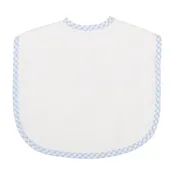 3 Marthas Large Pique Bib Blue Check