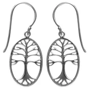 (241SSS) Silver Tree of Life Earring