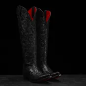 “Charlotte” Black Hand Tooled – Snip Toe
