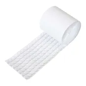 1000 Pack Rok Hardware Heavy Duty 3/8" (9.5mm) Diameter Self-Adhesive Felt Pads, Furniture/Cabinet Bumpers, 1/8" (3mm) Height, Round, White