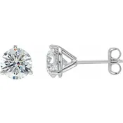 14K White 1 1/2 CTW Natural Diamond Stud Earrings