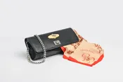Duchesse De Polignac Black Lizard Clutch