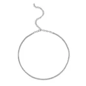 0.95CT DIAMOND TENNIS CHOKER-NECKLACE