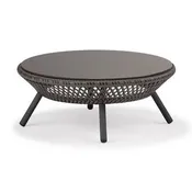 AHNDA COFFEE TABLE W/GLASS TOP