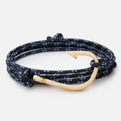Custom Engraving 316L Stainless Steel Fish Hook Rope Bracelets