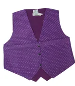 Adult Faux Sequined Mardi Gras Vest (Purple)